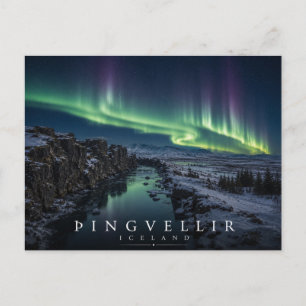 Carte Postale Parc national de Þingvellir Rift Valley Islande