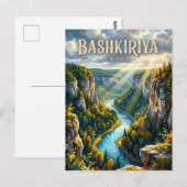 Carte Postale Parc national de Bachkirie Russie (Devant / Derrière)