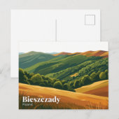 Carte Postale Parc national de Bieszczady Pologne (Devant / Derrière)