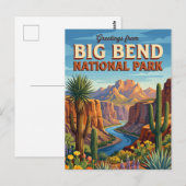 Carte Postale Parc national de Big Bend Texas (Devant / Derrière)