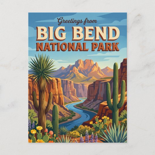 Carte Postale Parc national de Big Bend Texas (Devant)
