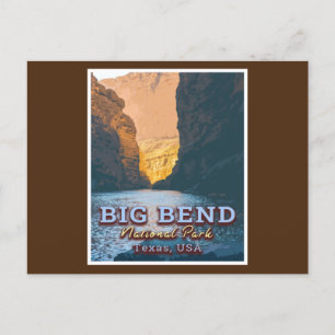 CARTE POSTALE PARC NATIONAL DE BIG BEND - TEXAS ÉTATS-UNIS