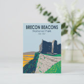 Carte Postale Parc national de Brecon Beacons au Pays de Galles  (Debout devant)