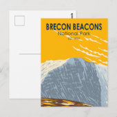 Carte Postale Parc national de Brecon Beacons au Pays de Galles  (Devant / Derrière)