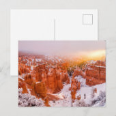 Carte Postale Parc national de Bryce Canyon (Devant / Derrière)