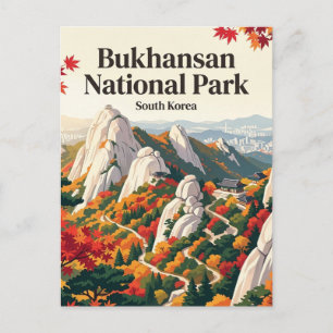 Carte Postale Parc national de Bukhansan Corée du Sud