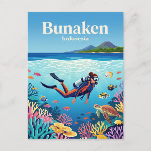 Carte Postale Parc national de Bunaken Indonésie