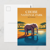 Carte Postale Parc national de Chobe Botswana (Devant / Derrière)