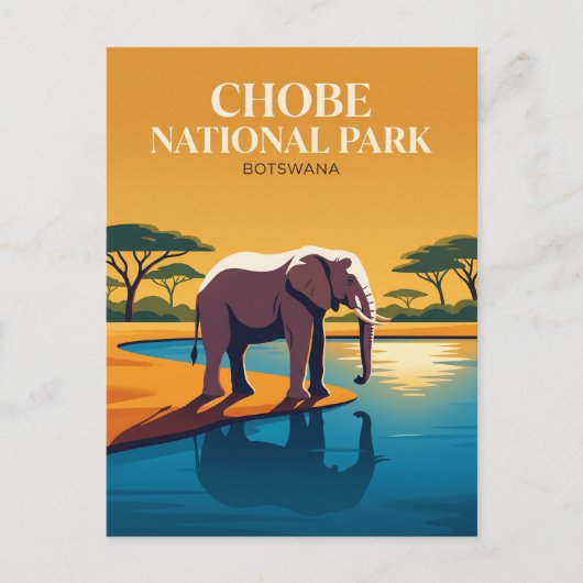 Carte Postale Parc national de Chobe Botswana (Devant)