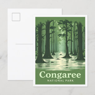 Carte Postale Parc national de Congaree Caroline du Sud USA Trav