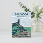 Carte Postale Parc national de Dartmoor ruines du château Anglet (Debout devant)