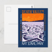 Carte Postale  Parc national de Death Valley, bassin de Badwater (Devant / Derrière)