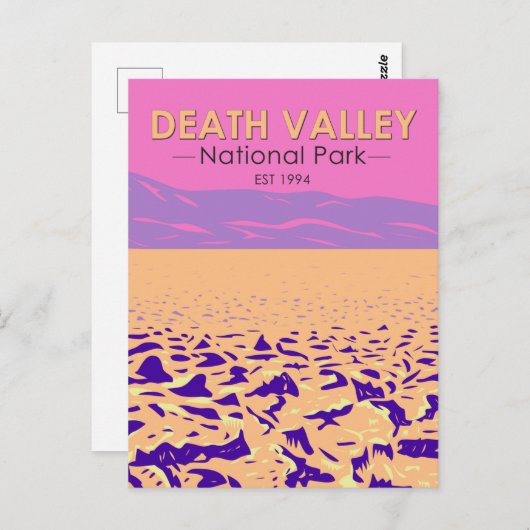 Carte Postale Parc national de Death Valley Golf du Devil (Devant / Derrière)