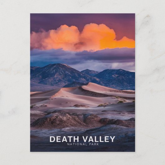 Carte Postale Parc national de Death Valley Vintage (Devant)