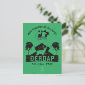 Carte Postale Parc national de Djerdap Portes de fer Design noir (Debout devant)