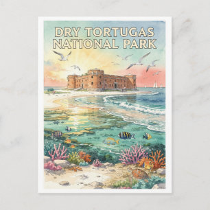 Carte Postale Parc national de Dry Tortugas Fort Jefferson