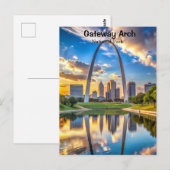 Carte Postale Parc national de Gateway Arch Missouri (Devant / Derrière)