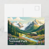 Carte Postale Parc national de Glacier Canada (Devant / Derrière)