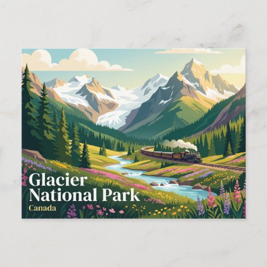 Carte Postale Parc national de Glacier Canada (Devant)