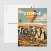 Carte Postale Parc national de Goreme Vintage (Devant / Derrière)