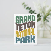 Carte Postale Parc national de Grand Teton Vague rétro (Debout devant)