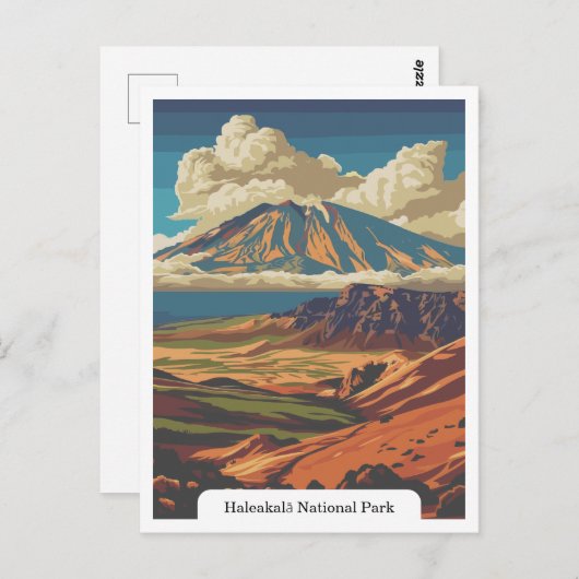 Carte Postale Parc national de Haleakalā, Hawaii USA (Devant / Derrière)