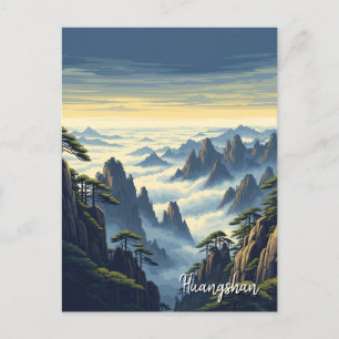 Carte Postale Parc national de Huangshan Chine
