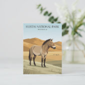 Carte Postale Parc national de Hustai Mongolie (Debout devant)