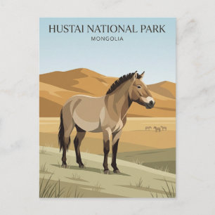 Carte Postale Parc national de Hustai Mongolie