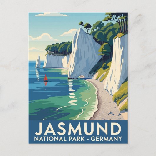Carte Postale Parc national de Jasmund Allemagne Voyage (Devant)