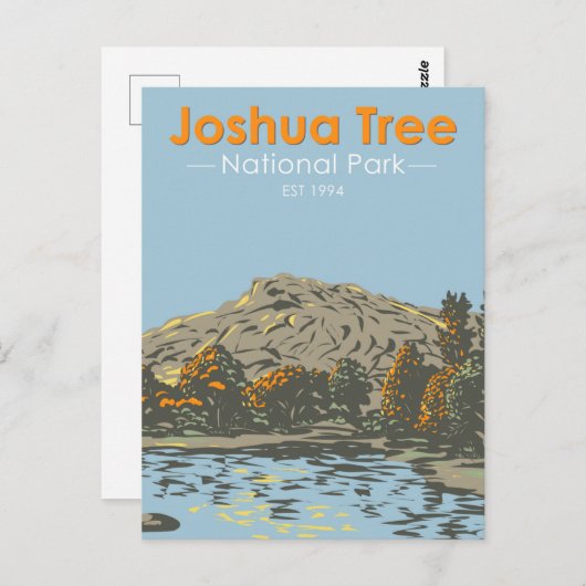 Carte Postale Parc national de Joshua Tree Barker Dam Californie (Devant / Derrière)