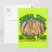 Carte Postale Parc national de Joshua Tree, Californie (Devant / Derrière)