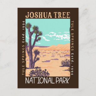 Carte Postale Parc national de Joshua Tree Ressorts de tules dés