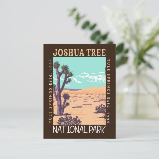 Carte Postale Parc national de Joshua Tree Tule Springs en détre (Debout devant)