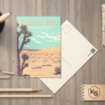 Carte Postale Parc national de Joshua Tree Tule Springs Vintage<br><div class="desc">OEuvre vectorielle Joshua Tree. Le parc porte le nom des Josués torsadés et embrouillés de la région,  le parc côtoie le désert du Colorado à pointes de cactus et le désert de Mojave.</div>