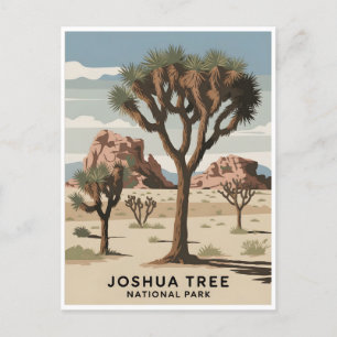 Carte Postale Parc national de Joshua Tree Vintage