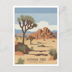 Carte Postale Parc national de Joshua Tree vintage