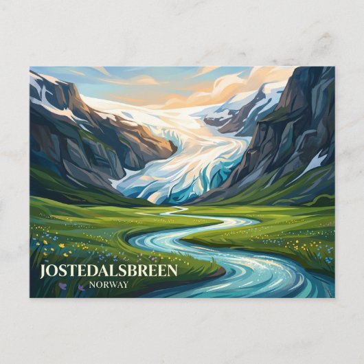 Carte Postale Parc national de Jostedalsbreen Norvège (Devant)