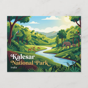 Carte Postale Parc national de Kalesar Inde