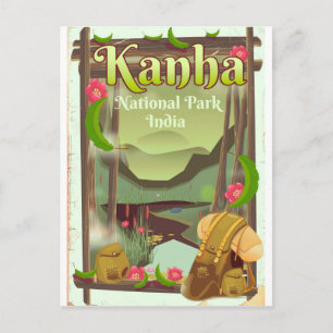 Carte Postale Parc national de Kanha Inde