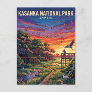 Carte Postale Parc national de Kasanka Zambie