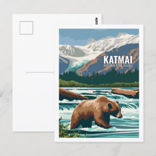 Carte Postale Parc national de Katmai Alaska USA