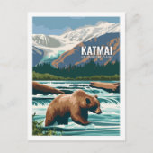 Carte Postale Parc national de Katmai Alaska USA (Devant)
