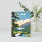 Carte Postale Parc national de Killarney Affiche de voyage tradi (Debout devant)