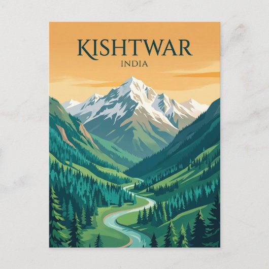 Carte Postale Parc national de Kishtwar Inde (Devant)