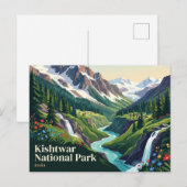 Carte Postale Parc national de Kishtwar Inde (Devant / Derrière)