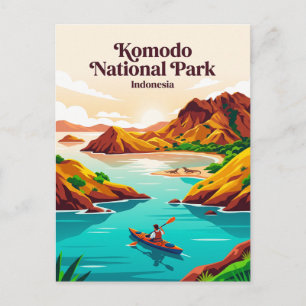 Carte Postale Parc national de Komodo Indonésie