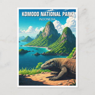 Carte Postale Parc national de Komodo Indonésie