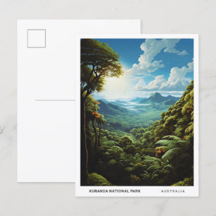 Carte Postale Parc national de Kuranda Australie Vintage voyage