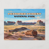 Carte Postale Parc National de la Forêt Petrifiée Arizona Désert (Devant)